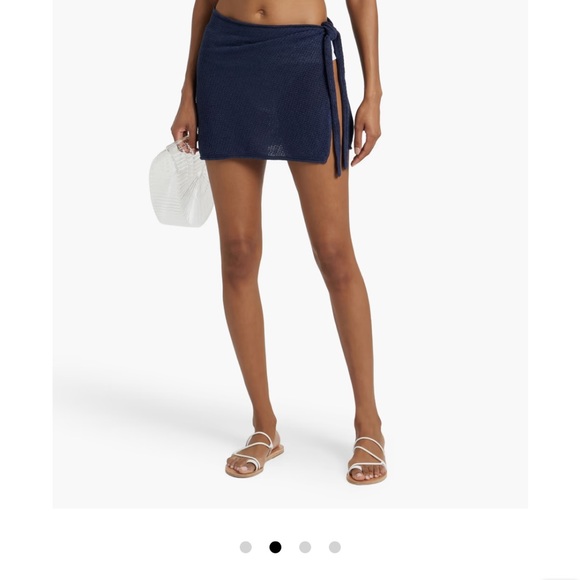 NWT Linen Knit Mini Sarong | Deep Navy - Deep Navy - Picture 2 of 3